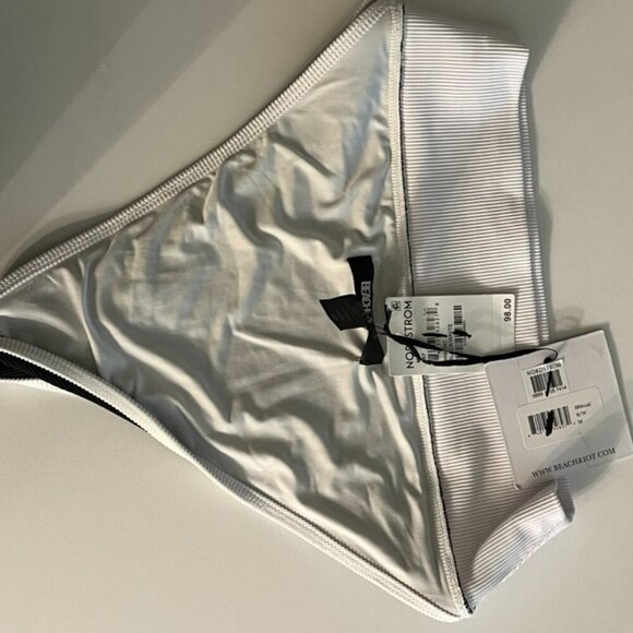 NWT Beach Riot Core Collection Emmy Bottom in Black & White Size Medium - Picture 5 of 6